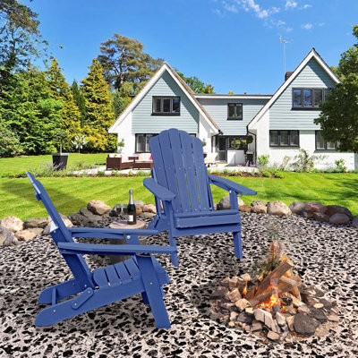 Adjustable Adirondack Chair with Cup Holder