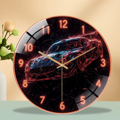 Horloge murale en verre Neon