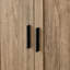 Armoire de rangement avec deux portes pour salle de bain, bureau, tablette réglable, panneau de fibres à densité moyenne, brun-1736200861