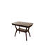 Table de salle à manger formelle 1pc avec meubles de salle à manger à finition espresso en bois massif