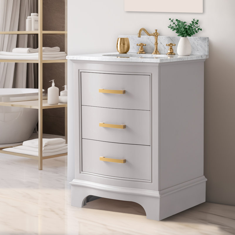 Ensemble de meuble-lavabo simple 24 po Goleta, Taupe