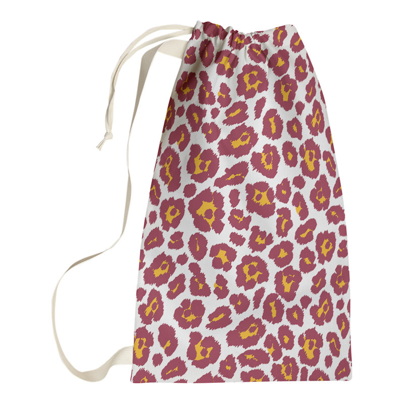 Fabric Laundry Bag with Handles, 29" H x 18" W, Red/Black/Yellow, Arizona