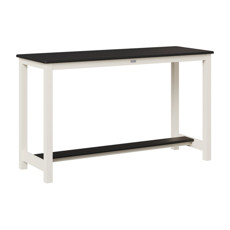 Table de balcon en aluminium Berlin Gardens, Noir, H 35,5 po x l 60 po x P 22 po