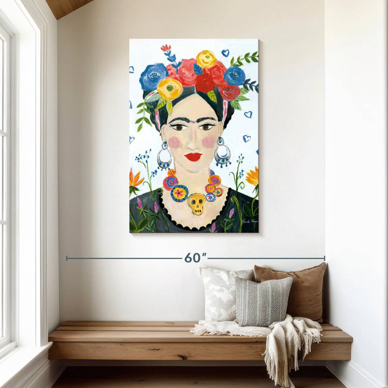 Leisha Hommage à Frida II lumineux, H 45 po x l 30 po