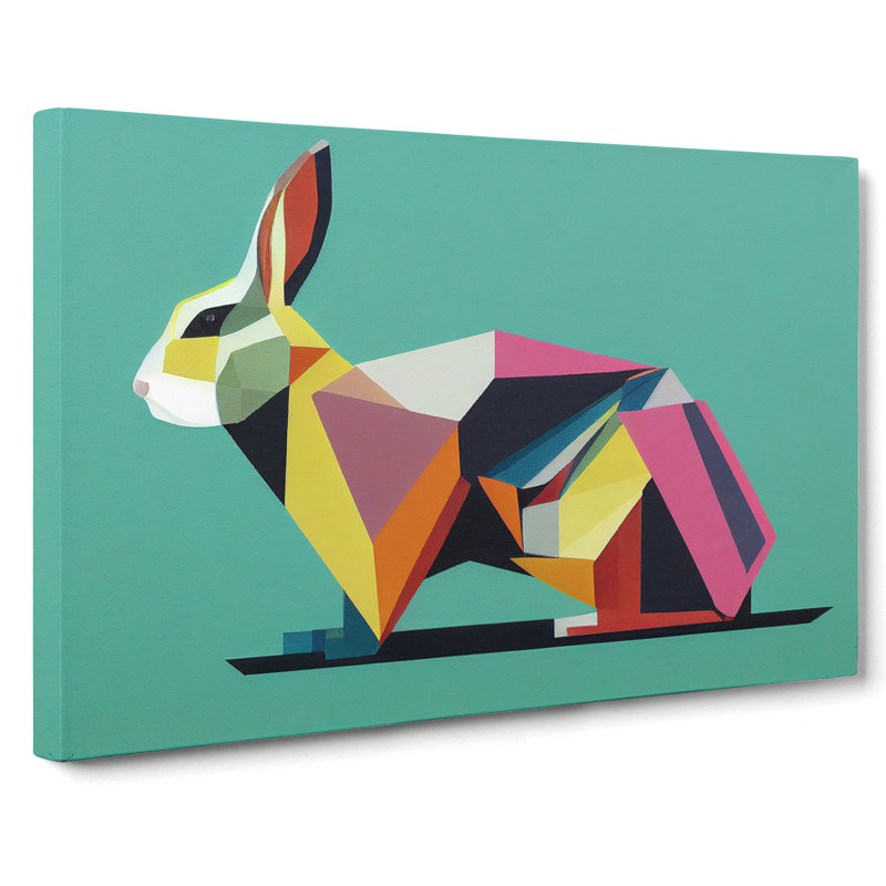 Modern Rabbit Art Vol.1 Abstract - Wrapped Canvas, 35cm H x 50cm W x 3cm D