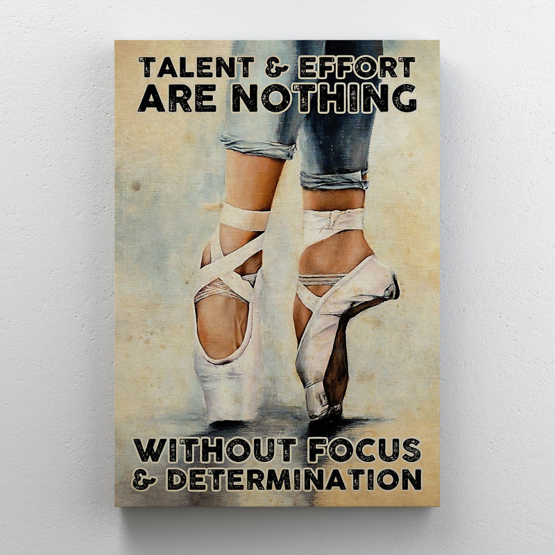 «Ballet Dancing Feet», impression sur toile tendue, H 20 po x l 16 po x P 2 po