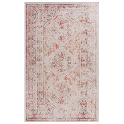 Tapis 9 x 12, lavable et antidérapant, à poils courts et pour animaux de compagnie, pour le salon, la chambre à coucher, la cuisine, la salle à manger - Tapis de chenille beige lavable, antidérapant, housse