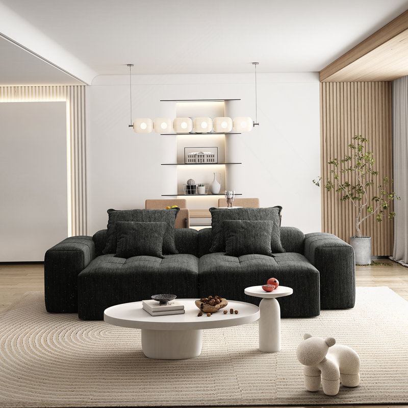 Canapé modulaire surdimensionné Modern, Noir