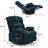 Rozle 39.7" W Manual Upholstered Swivel Rocker Recliner (Set of 2)-820080565