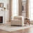 Fully Upholstered Recliner With Black Solid Wood Legs-1244324941