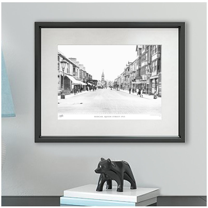 Redcar, Queen Street 1913 - Single Picture Frame Print, 45cm H x 60cm W x 2.3cm D