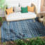 Geometric Synthetic Kilim Indoor / Outdoor Area Rug-53404155