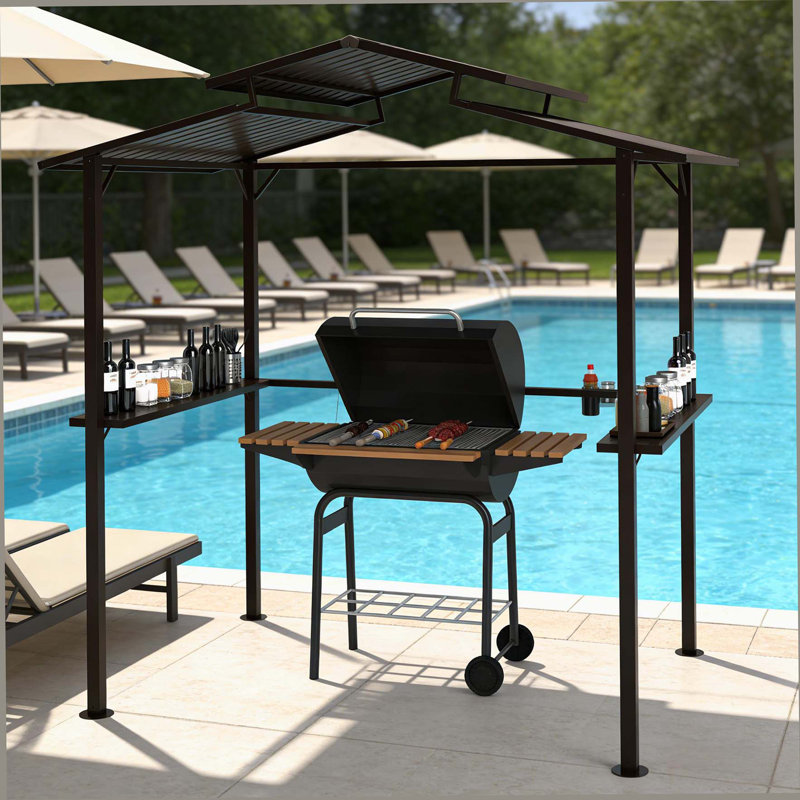 Auvent extérieur pour pergola, auvent de piscine pour barbecue, abri de jardin à toit rigide