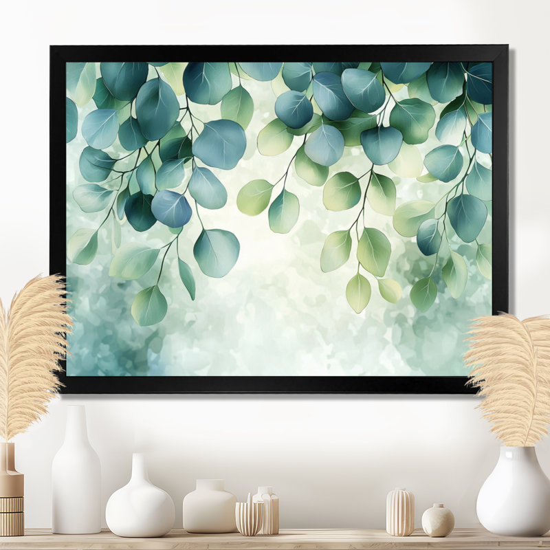 Iole, feuilles d'eucalyptus, danse du feuillage II - feuilles, art mural, Reproduction encadrée d'une seule photo