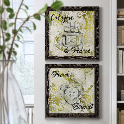Ensemble de 2 cadres photo sur toile, "Deo"