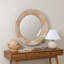 George Round Rattan Mirror