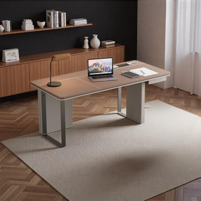 Desk with Hidden Smart Socket Saddle