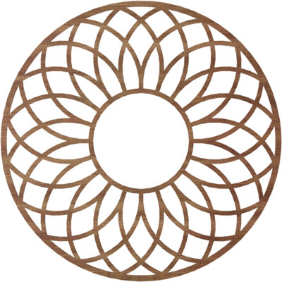 Médaillon de plafond en bois ajouré Cannes