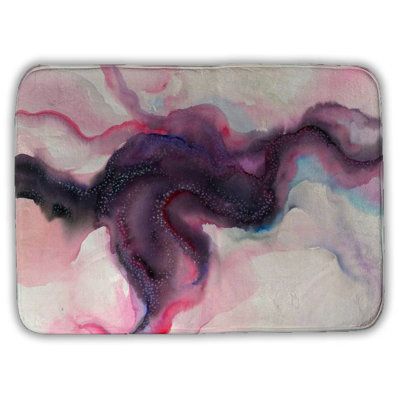 Celestial body Bath Mat with Non-Slip Backing - Quick Dry Memory Foam Bathroom Rug - Absorbent - Modern Plush Spa-Style - Machine Washable