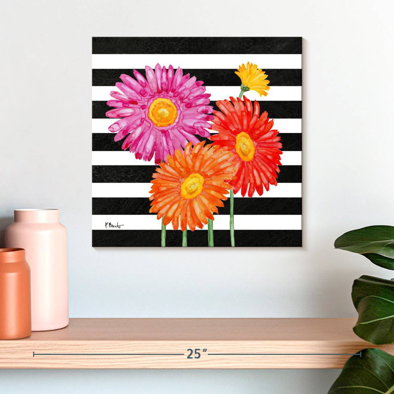 Harnek Helena Daisies I Stripes, H 16 po x l 16 po