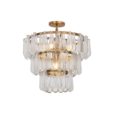Plafonnier semi-encastré 5 lumières 21,5 po Vionne