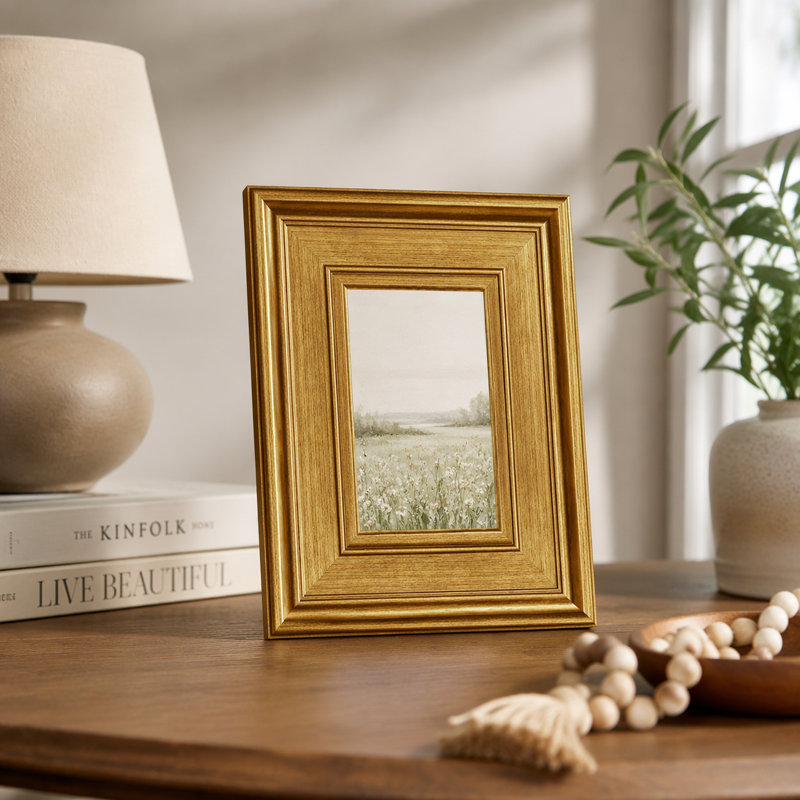 Cadre photo large, Or mat, 4 po x 6 po