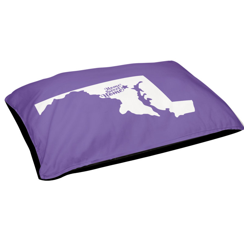 Coussin pour chien d’extérieur baltimore pour chien home, Moyen (H 6,5 po x l 40 po x P 30 po), Mauve
