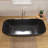 67' Freestanding Bathtub Resin Stone Soaking Bathtub Solid Surface Modern Tubs with Overflow and Pop-up Drain-125361582