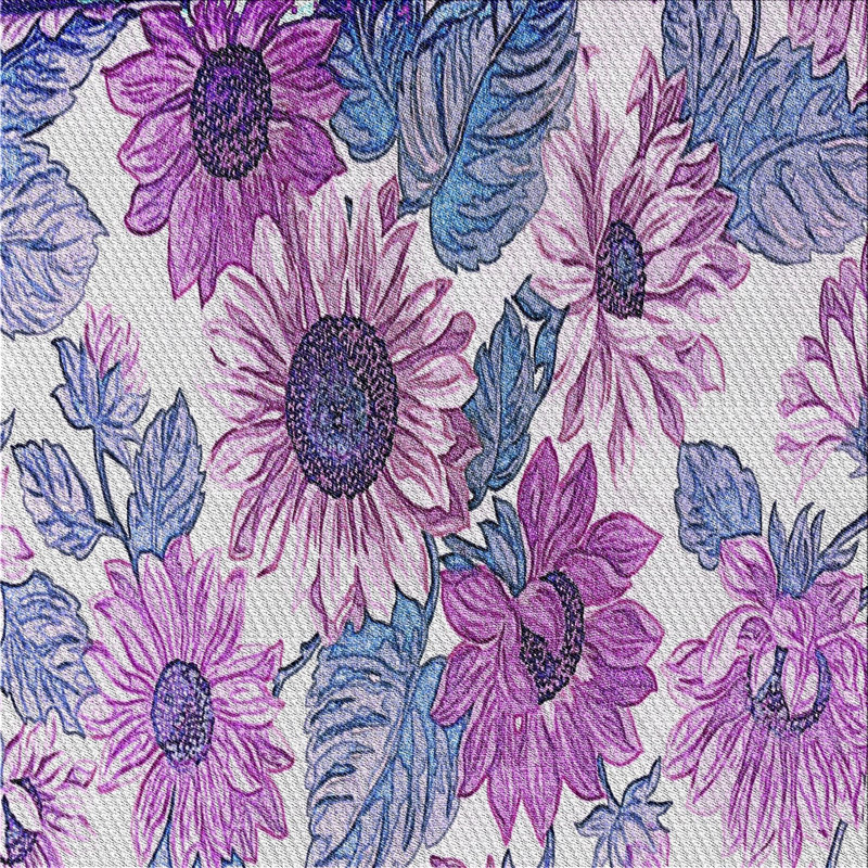 Floral Indoor Rug, Square 3'