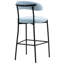 26 tabourets de bar modernes bleus 26 po avec rembourrage en mousse haute densité, structure en métal tendance, idéale pour un îlot de cuisine, un bureau ou une coiffeuse, une chambre confortable, un café