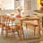 Burlywood Rectangular Solid Wood Dining Table-351480882
