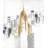 Blurry Sketch Style Cityscape White Cities Duvet Cover | Home Decor