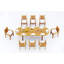 Ensemble de table ovale d'extérieur 82 po Angarano-112321655