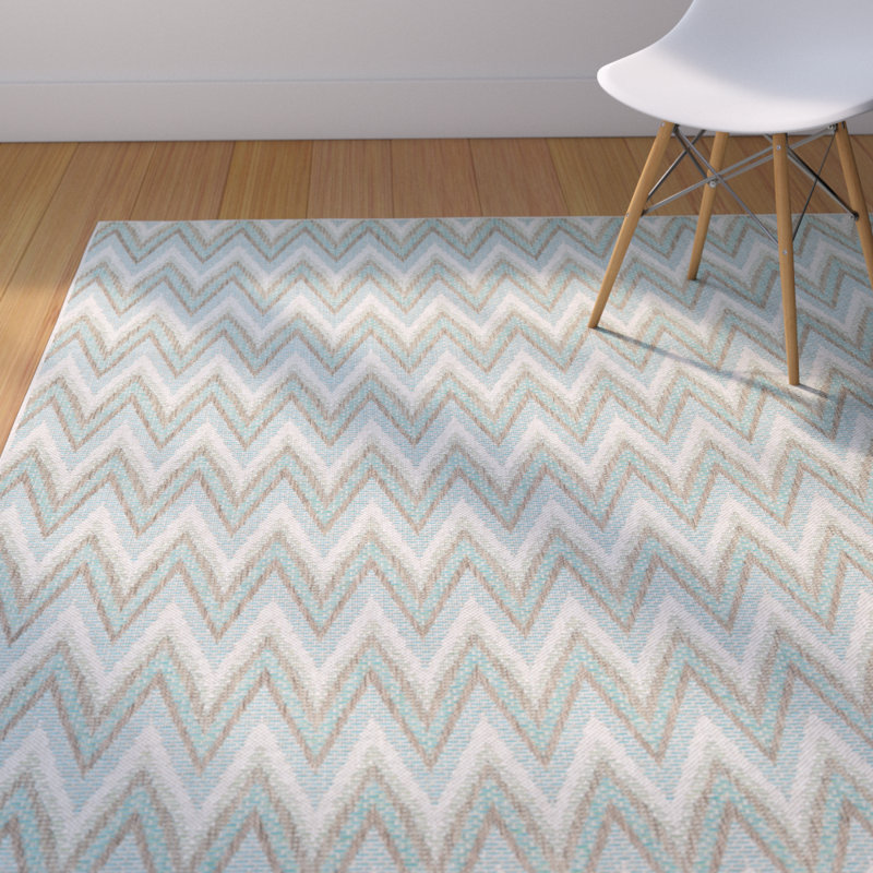Tapis bleu Garbielle, Rectangle 7 pi 6 po x 10 pi 9 po