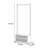 Elegant Black Walnut & Rattan Coat Rack