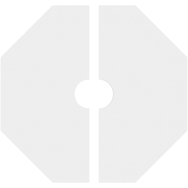 Médaillon de plafond contemporain en PVC de qualité architecturale de 18 po x P 3 po x P 7 po x P 1 po