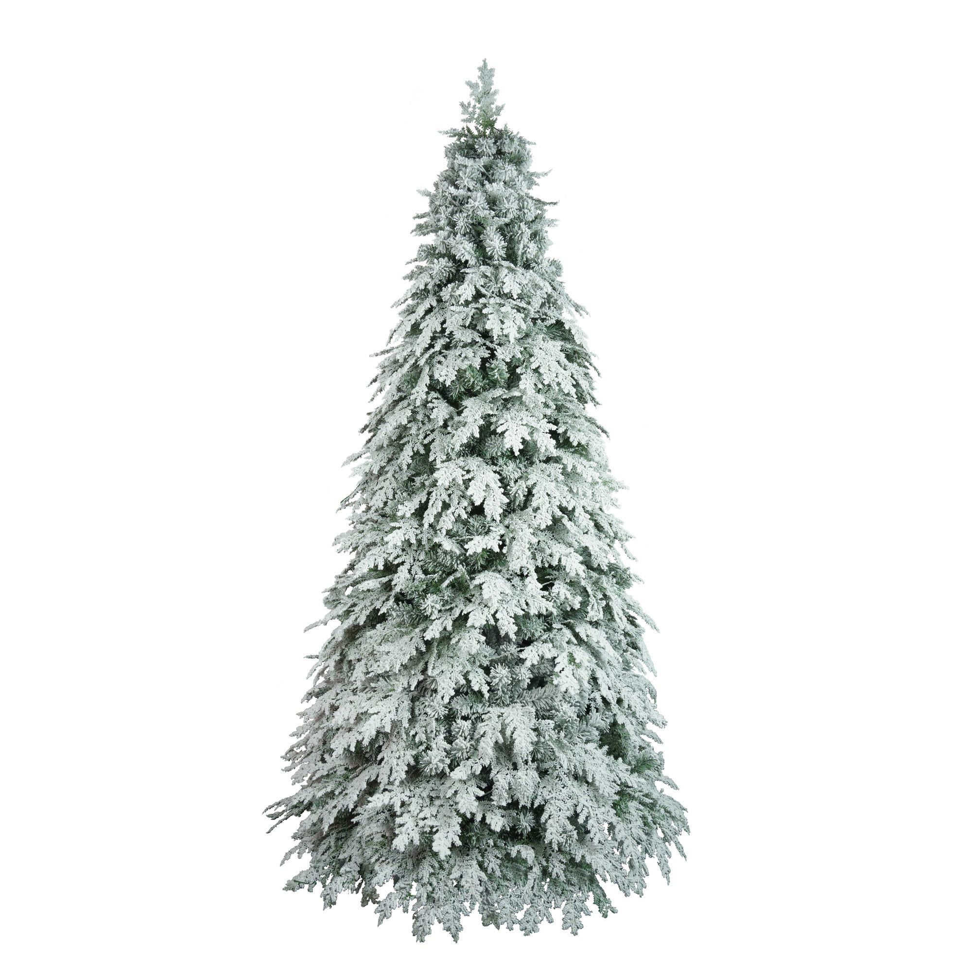 75 Ft Pre Lit Flocked Christmas Tree Clearancenull