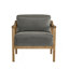 Chaise d'appoint rembourrée en bois massif Rayn-2067350304