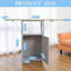 Armoire à planche à repasser pliable avec rangement, station de repassage pliante en bois massif pour les appartements, les placards et les salles de lavage, design parfait pour économiser de l'espace