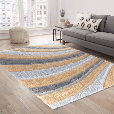 Boise Geometric Shag Area Rug
