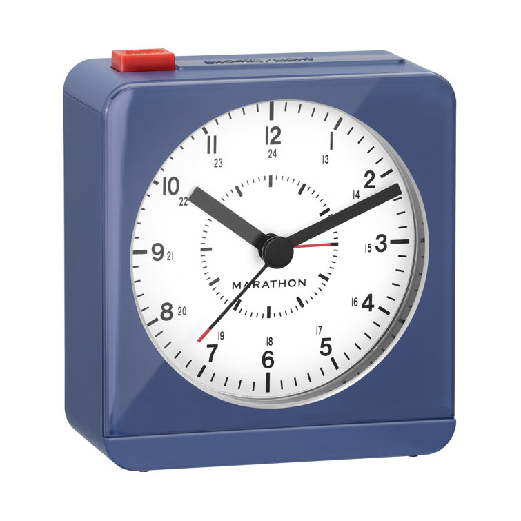Marathon Watch Company Analog Quartz Tabletop Clock with Alarm  Reviews  Wayfair