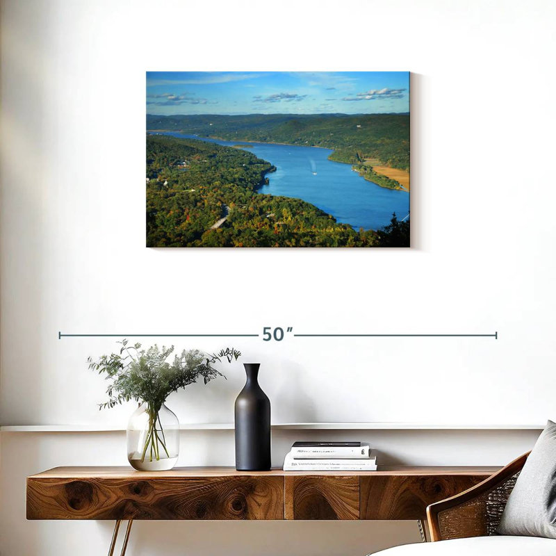 Alvord Hudson River d'en haut, H 20 po x l 30 po