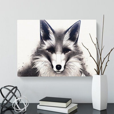 Edgy Fox - Wrapped Canvas