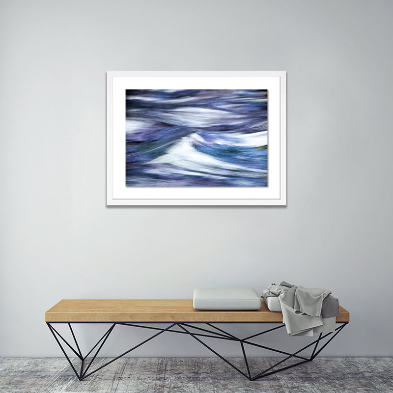 Variance Print by Shawn Thomas, 29" H x 40" W x 2.5" D, White