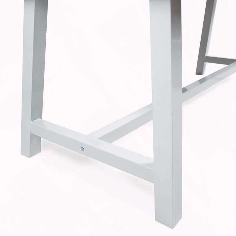 Table de salle à manger à lattes en bois d'acacia