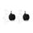 2 in. Black Furniture Swivel Brake Caster for 1-1/4 in. Round
