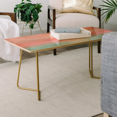 Solid Wood Top Coffee Table