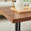 Table basse à deux niveaux de style moderne et scandinave