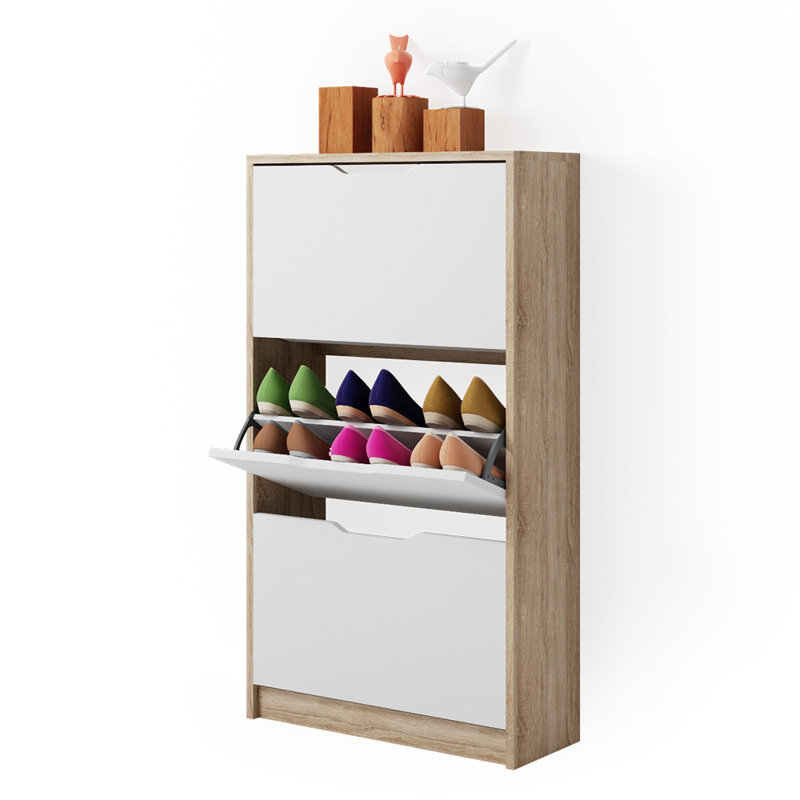 16 Pair Shoe Storage Cabinet