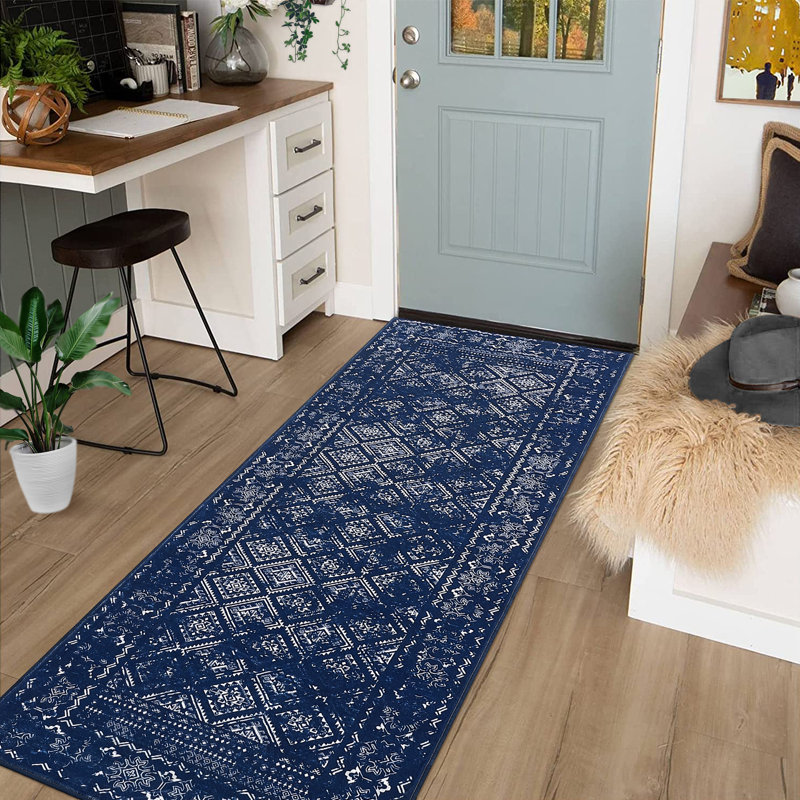 Tapis Leeoma avec envers antidérapant, Tapis de couloir 2 pi x 6 pi